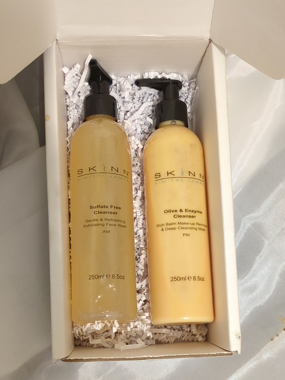 SKINN Dual Cleanser Set — Yellow Pump Bottles